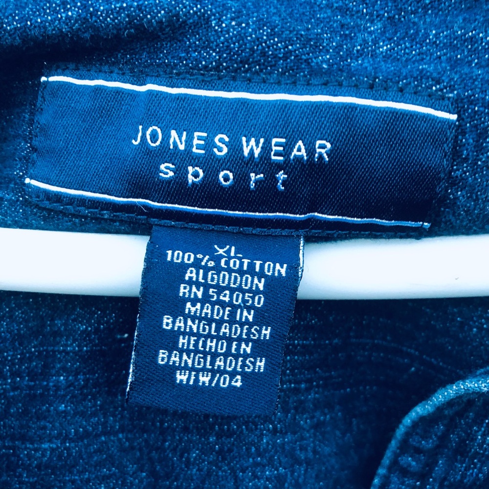 Jones Wear Sport Denim Jean Jacket XL - Picture 10 of 14